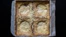 triple-layered «croque monsieur & madame» quadruple club-sandwich cake (with a mushroom & bacon & arugula heart)