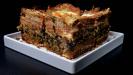 triple-layered «croque monsieur & madame» quadruple club-sandwich cake (with a mushroom & bacon & arugula heart)