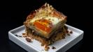 triple-layered «croque monsieur & madame» quadruple club-sandwich cake (with a mushroom & bacon & arugula heart)