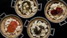 mini-pizzas casse-croûte à la pâte épaisse