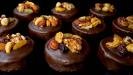 chocolate-coated & caramel-filled & dried fruits-topped «billionnaire» shortbreads