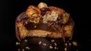 chocolate-coated & caramel-filled & dried fruits-topped «billionnaire» shortbreads