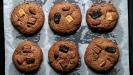 thick & chewy chocolate chunk & roasted almond cookies