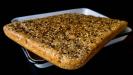 sesame & beer & olive oil «lagana» greek flatbread