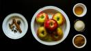 spiced apple cakes with olive oil & buckwheat