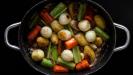 mirepoix & beer braised rabbit roast and/or stew