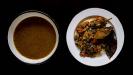 mirepoix & beer braised rabbit roast and/or stew