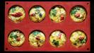 mini crustless quiches with roasted vegetables & béchamel