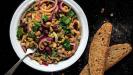triple-everything bean salad