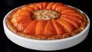 juicy apricot & almond tart with crunchy shortbread crust