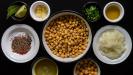 roasted vegetable tacos with refried chickpea purée & crumbled feta cheese