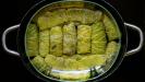extra tart green cabbage rolls with meat & rice stuffing