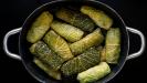 extra tart green cabbage rolls with meat & rice stuffing
