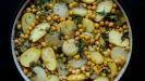 oven-baked salt cod with vegetables & chickpeas