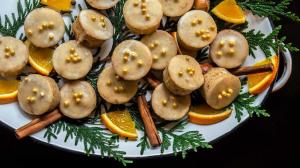 spiced orange & hazelnut christmas cookies