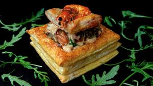 seafood vol-au-vent puff-pastry starters
