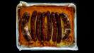 couscous with stewed vegetables & grilled sausages