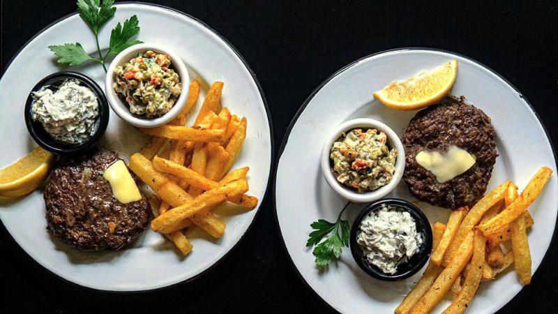 a better “bifteki” ground meat patty (with beef & lamb)