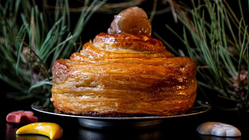 candied chestnut & chestnut cream galette des rois
