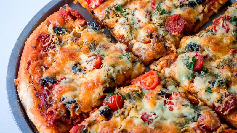 quick (almost home-made) pizza !