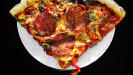chorizo & red onion & red pepper thin crust pizza