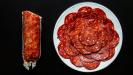 chorizo & red onion & red pepper thin crust pizza