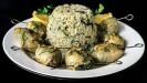stuffed baby calamari with spinach & ricotta & fennel