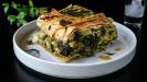 tarte traditionnelle grecque «spanakopita» aux épinards & feta