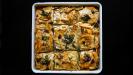 tarte traditionnelle grecque «spanakopita» aux épinards & feta