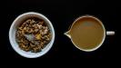 soupe veloutée de champignons rôtis (avec bouillon de champignons fait-maison & garniture de champignons forestiers frits)