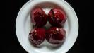 poached pears in red wine & spices