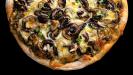 pizza aux champignons rôtis & sa sauce aux champignons rôtis