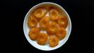 white wine & citrus poached pears pavlovas