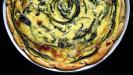 quiche aux courgettes rôties & mozzarella