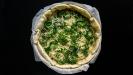 quiche aux courgettes rôties & mozzarella