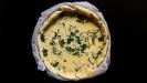 quiche aux courgettes rôties & mozzarella