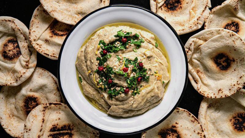 «moutabal» roasted eggplant dip