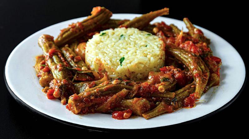 stewed okra in tomato sauce