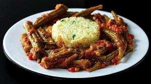 stewed okra in tomato sauce