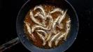 beer-marinated & fried fresh anchovies