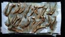 beer-marinated & fried fresh anchovies