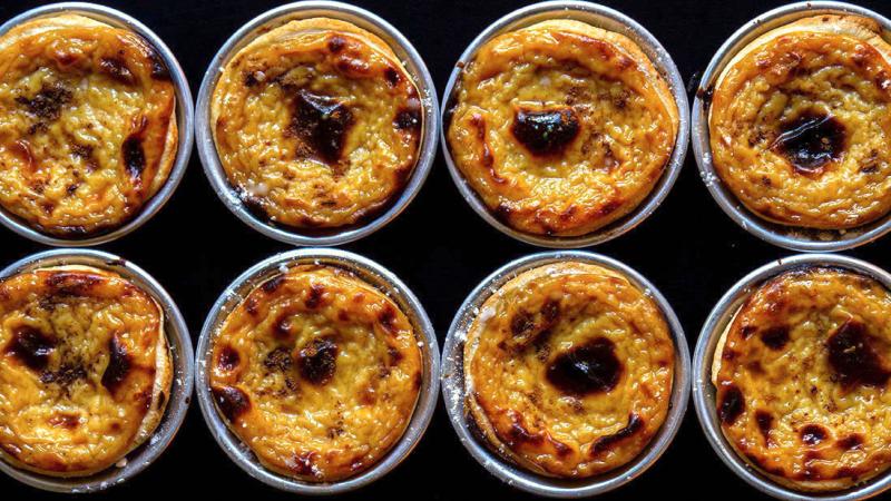 small-batch «pasteis de nata» sweet egg custard tartlets