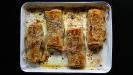 «piperopita» filo rolls with bell peppers & feta cheese