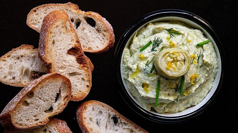 cold artichoke & parmesan dip