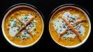 spiced carrot & sweet potato soup with tahini drizzle & seeds