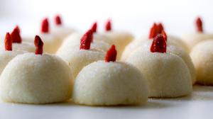 coconut balls with goji berries