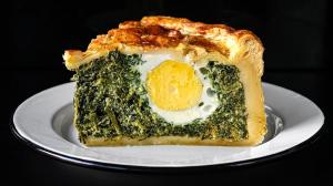 «torta pasqualina» easter pot pie with spinach & ricotta & eggs