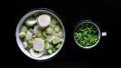 roasted spring onion & whipped feta & yogurt dip