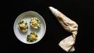 deviled eggs with fresh herbs