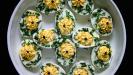 deviled eggs with fresh herbs